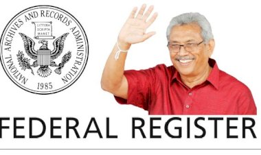 Sri Lankan President’s  renunciation of US Citizenship appeared in the March Publication of US federal register