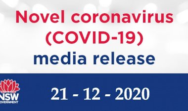 NSW Health Covid-19 Media Release - 21 December 2020