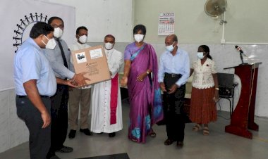 Sri Lankan Catholic Association NSW donating a Transport Ventilator