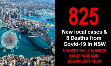 825 new cases in NSW amid plans for lockdown protest