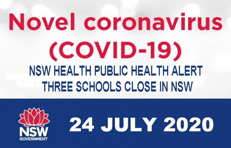 NSW HEALTH , PUBLIC HEALTH ALERT – THREE SCHOOLS CLOSE IN NSW