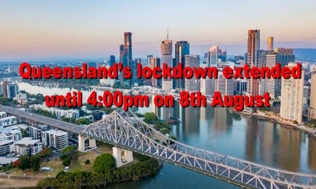 Queensland lockdown extended until 8th August