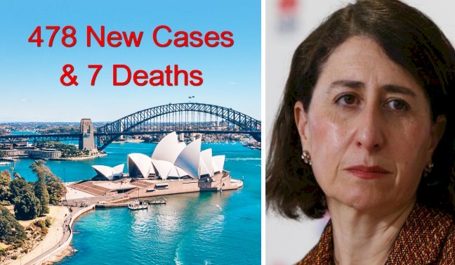 NSW records 478 new cases and 7 deaths