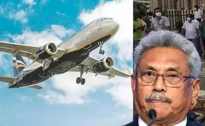 President Rajapaksa leaves Maldives on Saudi Aircraft